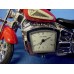 WILLIAM WIDDOP MINIATURE CLOCK – RED INDIAN MOTORCYCLE